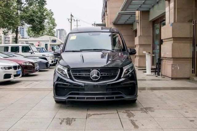 独家定制 奔驰七座V260L梵兹慕小高顶现车 整车碳纤维材质饰板